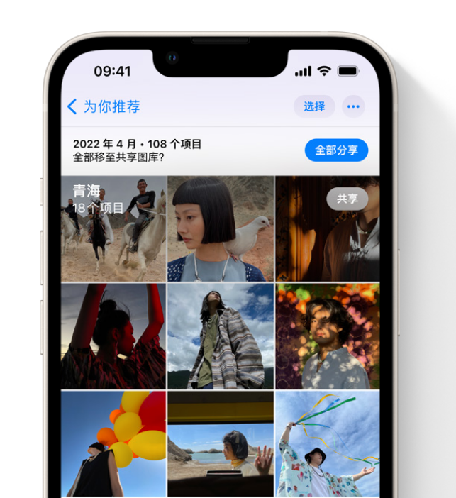 山根镇苹果维修网点分享在 iPhone 上使用共享图库 