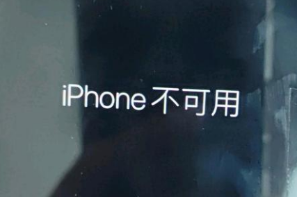 山根镇苹果服务网点分享锁屏界面显示“iPhone 不可用”如何解决 